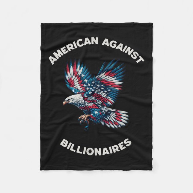 Anti-trump Anti-Millonaire American Fleecefilt (Framsidan)