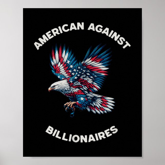 Anti-trump Anti-Millonaire American Poster (Framsidan)