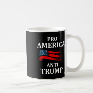 Anti-trump Anti-Trump 2024 American USA flagga Kaffemugg