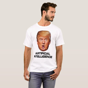Anti Trump Artificiell Intelligens AI Dårfink Idio T Shirt