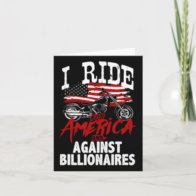 Anti Trump Biker ProDemocracy Resistent against Bi Kort (Framsida)