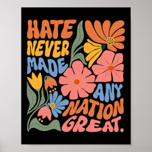 Anti Trump Blommigt-liberalerna Poster