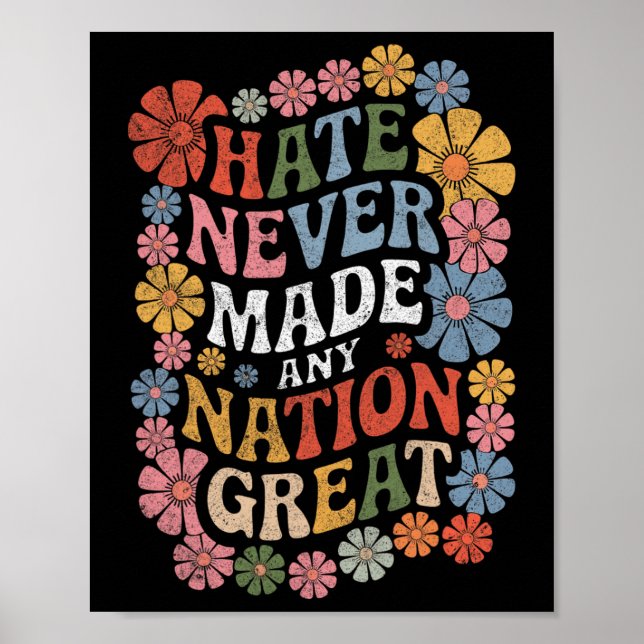 Anti Trump Blommigt-liberalerna Poster (Framsidan)