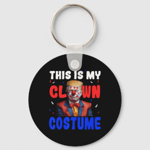 Anti Trump Clown Dräkt Rolig Halloween President Nyckelring