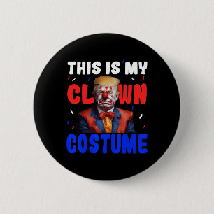 Anti Trump clown kostym rolig Halloween president Knapp