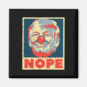 Anti Trump Clown Vintage Retro Impeach No Donald Magnet