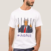 Anti Trump, Donald in Jail bakom Pub Justice