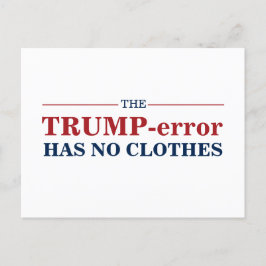 Anti-Trump-fel har ingen Clothes Vote Pro-Biden Vykort