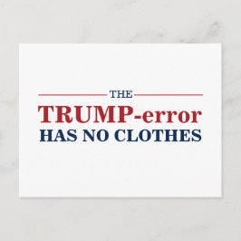 Anti-Trump-fel har ingen Clothes Vote Pro-Biden Vykort