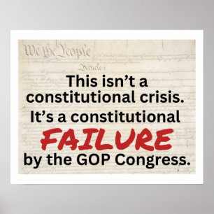 Anti-Trump GOP konstitutionell misslyckandekris  Poster