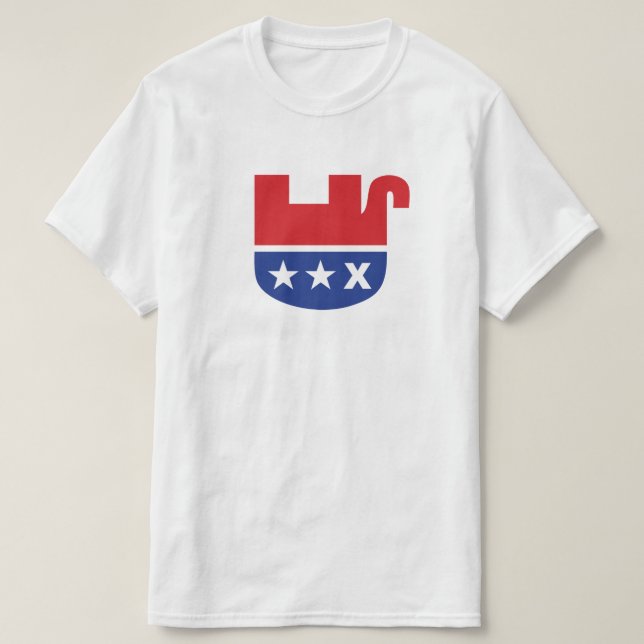 Anti Trump GOP Republican Dead Elephant Tröja (Design framsida)