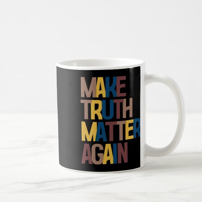 Anti-trump - Gör Sanning Problem Igen  Kaffemugg (Höger)