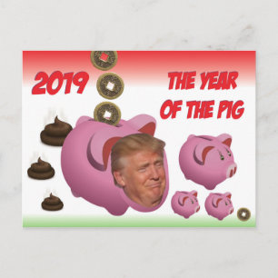 Anti Trump, - gris-2019, Vykort
