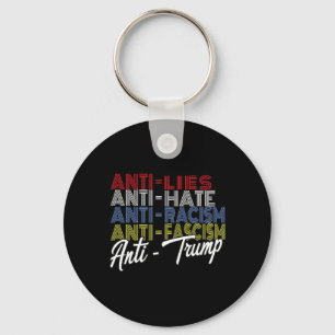Anti Trump Hate Ligger och fascism Resistent Vote Nyckelring