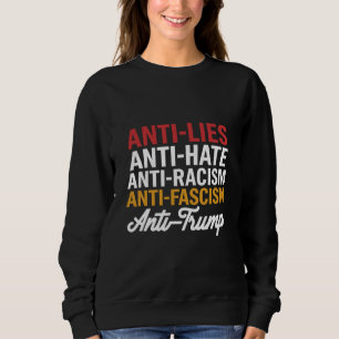 Anti Trump Hatlögner och Fascism Motstå Anti Trump T Shirt