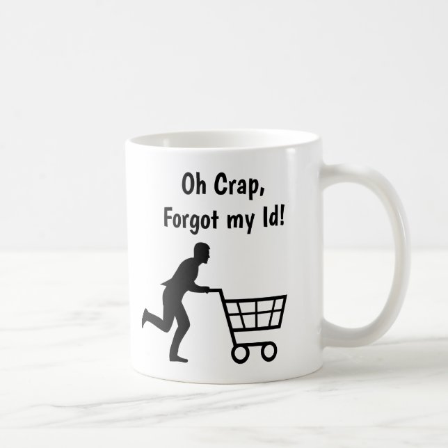 Anti Trump Humor, ID för Livsmedel Sarcasm Kaffemugg (Höger)