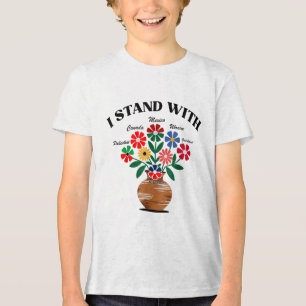 Anti Trump I står med Canada Mexico Grönland UK T Shirt