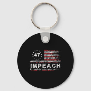 Anti Trump Impeach 47 Trump 47:e presidenten Nyckelring