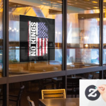 Anti Trump Inga Kungen USA Flagga Protest Citat