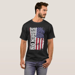 Anti Trump Inga Kungen USA Flagga Protest Citat T Shirt