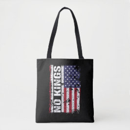 Anti Trump Inga Kungen USA Flagga Protest Citat Tygkasse