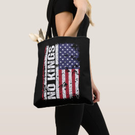 Anti Trump Inga Kungen USA Flagga Protest Citat Tygkasse
