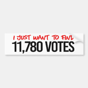 Anti-Trump - jag vill bara hitta 11 780 röster Bildekal