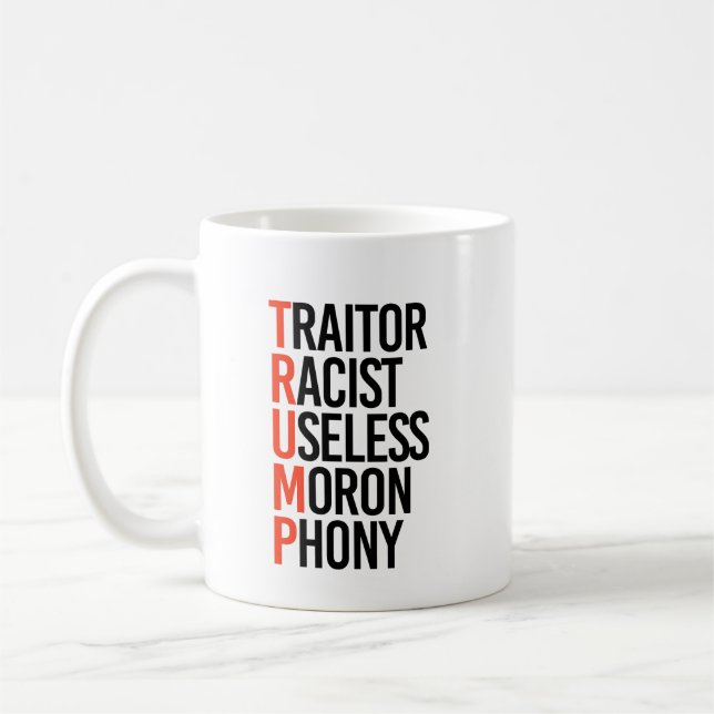 Anti-Trump Kaffemugg (Vänster)