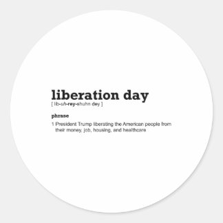 Anti Trump Liberation Day Dictionary Definition Runt Klistermärke