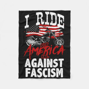 Anti Trump MC-motstånd mot fascism protest Fleecefilt