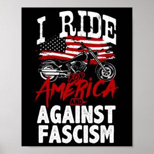 Anti Trump MC-motstånd mot fascism protest Poster