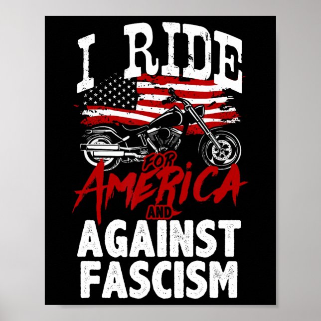 Anti Trump MC-motstånd mot fascism protest  Poster (Framsidan)