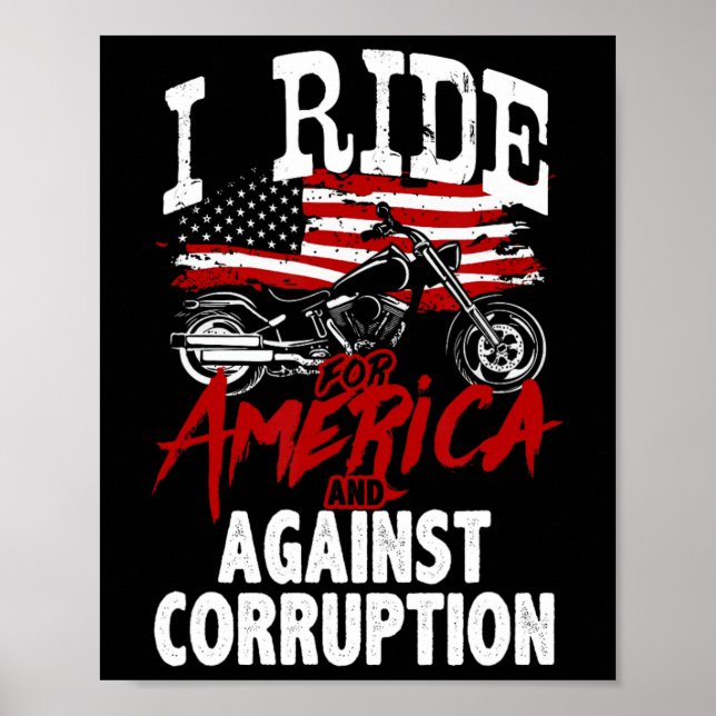 Anti Trump MC-motstånd mot korruption protest Poster (Framsidan)