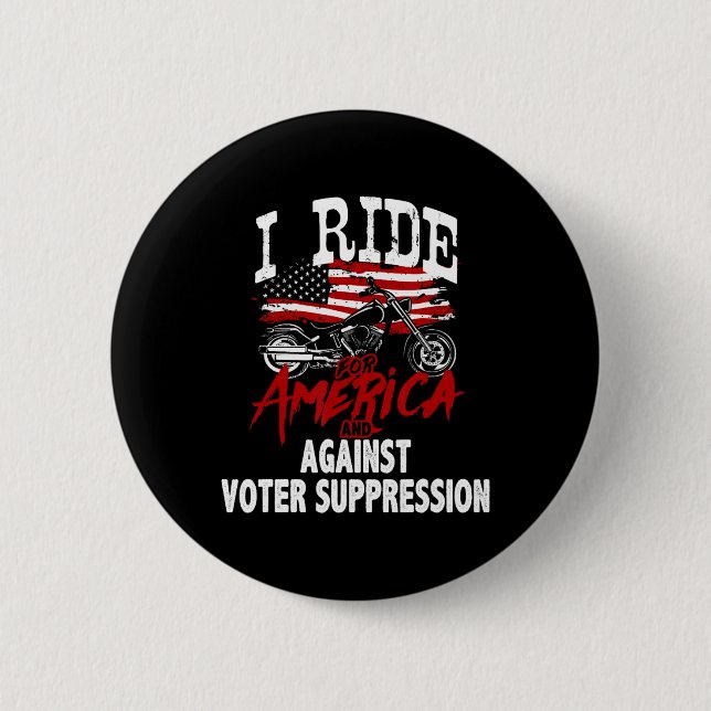 Anti Trump MC-motstånd mot röstsuppression  Knapp (Framsida)