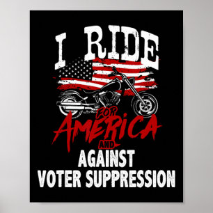 Anti Trump MC-motstånd mot röstsuppression Poster