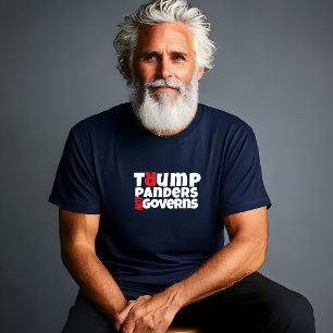 Anti-Trump-meddelande vitt rött T Shirt