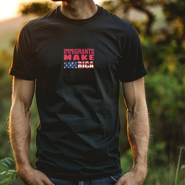 Anti-Trump merchandise protest T-shirt (This T-shirt boldly opposes Donald Trump's immigration policies.)