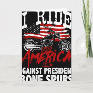 Anti Trump Motorcyklist Motstånd Mot President Ben Kort