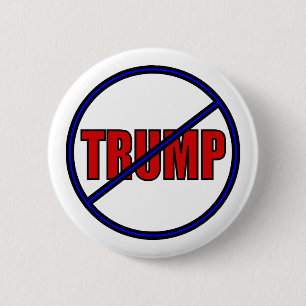 Anti-Trump No Trump Presidentens val Merection Knapp