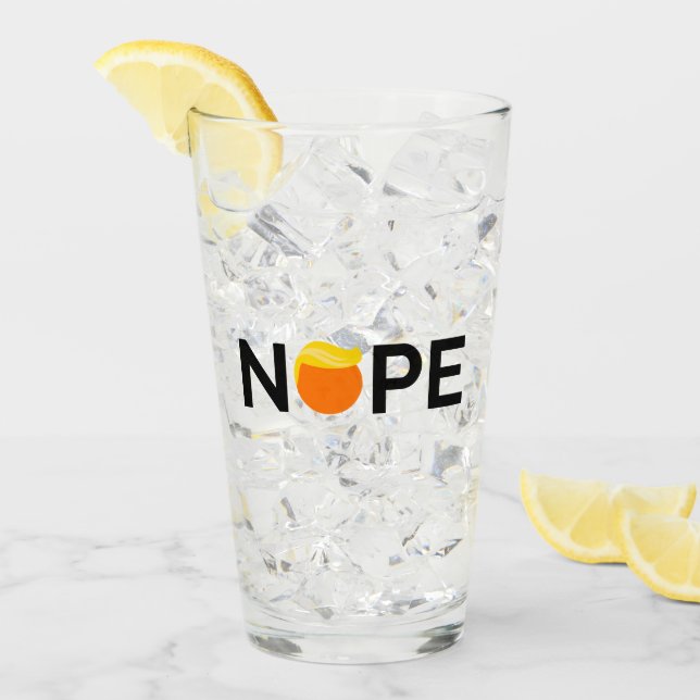 Anti-Trump - Nope Edition Glaskopp (Framsida Ice)