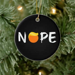 Anti-Trump - Nope Edition II Julgransprydnad Keramik