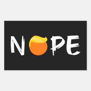 Anti-Trump - Nope Edition II Rektangulärt Klistermärke
