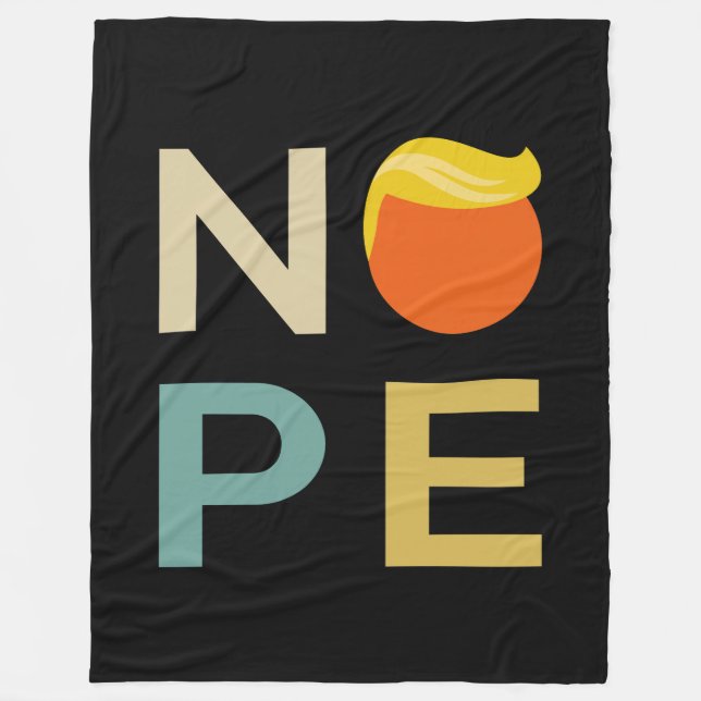 Anti-Trump - Nope Edition III Fleecefilt (Framsidan)
