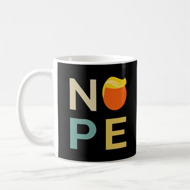 Anti-Trump - Nope Edition III Kaffemugg (Vänster)