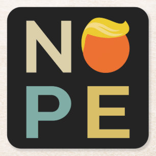 Anti-Trump - Nope Edition III Underlägg Papper Kvadrat