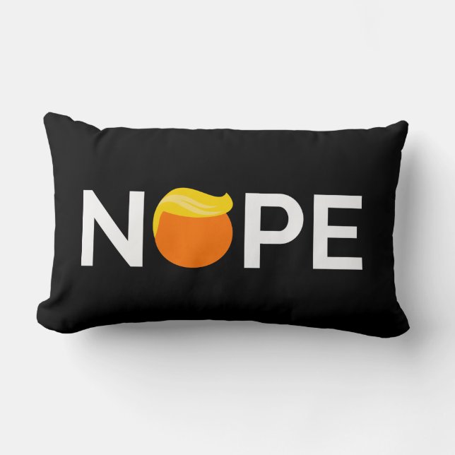 Anti-Trump - Nope Edition Lumbarkudde (Framsida)