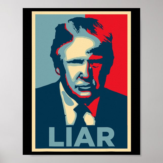 Anti Trump Obama Hopp Poster Ljuger  (Framsidan)