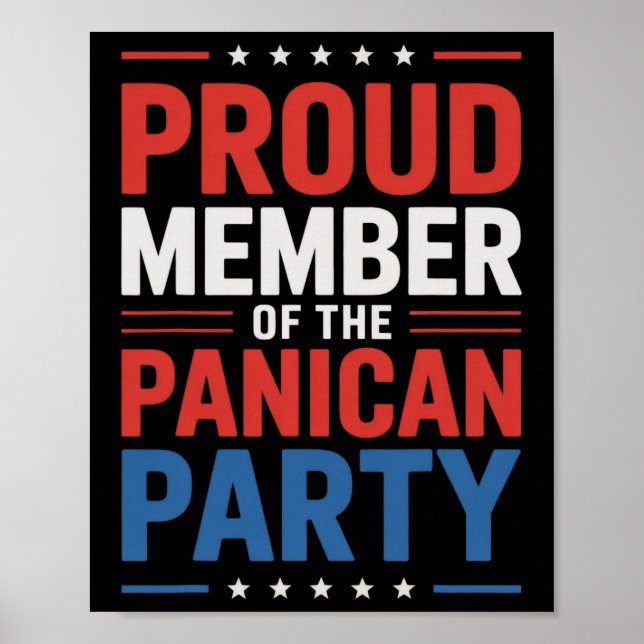 Anti Trump Panikpartiet Poster (Framsidan)