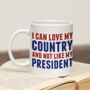 Anti Trump Patriotic Inte min president Kaffemugg