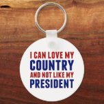 Anti Trump Patriotic Inte min president Nyckelring<br><div class="desc">Jag kan kärlek mitt land och inte som min president. Att vara ett verkligt amerikanskt patriot-elak som gillar Amerika och som vill ha det bästa för sitt folk,  vare sig du är anti-Donald Trump eller Joe Biden. En patriotisk nyckelkedja för en demokrat.</div>